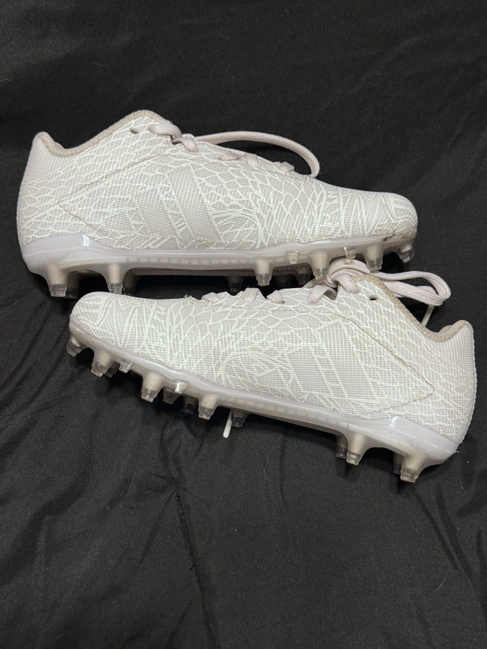 adidas Kids White Athletic Cleats